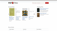 Desktop Screenshot of pdftitles.com